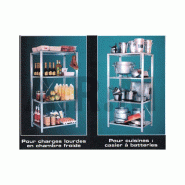 Rayonnages alimentaires polyvalents