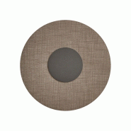 ROSSINI ILLUMINAZIONE Solaris Applique 12W 3000K Cri90 Ip20 - Structure En Titane Avec Abat-Jour En Tissu Taupe, Applique Design - Groupe Rossini - SO
