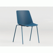 Lot de 2 chaises empilables Rock-1 Cadeinor - 4 pieds métal et coque plastique - pas cher Lot de 2 chaises empilables Rock-1 Cadeinor - 4 pieds métal et coque plastique - pas cher