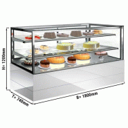 Vitrine réfrigérée de présentation avec service arrière de 1,80 mètres Vitrine réfrigérée de présentation avec service arrière de 1,80 mètres