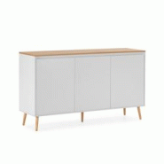 VS Venta-stock Buffet Desi 3 portes couleur Blanc - blanc Bois manufacturé I24109