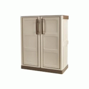 Art Plast Armoire de Rangement Garage Atelier - Armoire basse 2 portes et 1 étagère Réglable Polypropylène 70 x 39 x 85.5cm Charge 20 kg - gris pl Art Plast Armoire de Rangement Garage Atelier - Armoire basse 2 portes et 1 étagère Réglable Polypropylène 70 x 39 x 85.5cm Charge 20 kg - gris pl