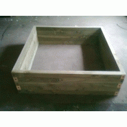Bac en bois carré 432 litres