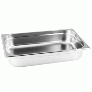 Bacs GN Gastronorm 1/1 100 mm en acier inoxydable GVK ECO - argenté inox GN-1/1-Var-100