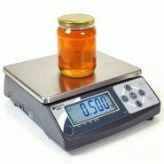 BAXTRAN Balance homologuée ABD pour conditionnement sachets, pots de miel pour la vente - 6kg/2g (avec vignette verte et carnet métrologique) - 261227