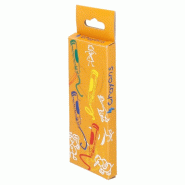 Boîte de 4 crayons cire de couleurs 9x3,4x1cm - par 48