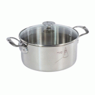 DE BUYER faitout inox 20cm avec couvercle 3427.20 - 3011243427209