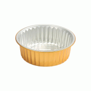 ECOLOMIQUE - 50 Pcs - Pot aluminium or - 1 370 ml, Hauteur: 80 mm - ECO210LU1801370