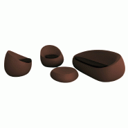 Ensemble salon de jardin STONE - marron