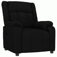 Fauteuil inclinable Noir Tissu Modèle Lormelis - 8720287142454