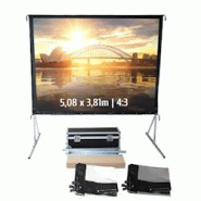 KIMEX Ecran de projection valise 5,08 x 3,81m - Format 4:3 - Toile Avant + Toile Arrière - 3700685408029 KIMEX Ecran de projection valise 5,08 x 3,81m - Format 4:3 - Toile Avant + Toile Arrière - 3700685408029