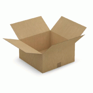 Lot de 10 cartons d'expédition dimension 40x40x20cm - marron en carton CART07