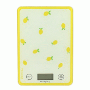 Menastyl - Balance Electronique Citron En Plastique Et Verre Trempe 5k 1g - 3256391045879