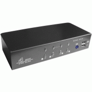 Switch kvm dvi/usb/audio livré avec cables 1,5m - 4 ports 63040