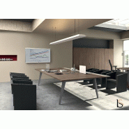 Table de réunion multi-plateaux Pigreco - MARTEX - Blanc, Anthracite, 300