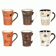 Tasse Collector 15 cl décors assortis x6 -  Multicolore  Porcelaine Table Passion - multicolore porcelaine 3106232780172