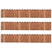 Vidaxl rouleaux de bordure 3 pcs 120 cm bois de pin imprégné 3053645