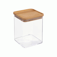 5FIVE - Boîte carrée en polystyrène et bambou 1 L - transparent plastique JJ1446
