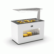 Buffet réfrigéré îlot avec étagère de service - Plaque froide - BUF15E | Sayl Barcelona