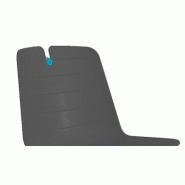 Chaise de réunion Mindy avec pied chromé. - Anthracite_0