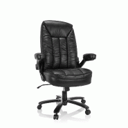 Chaise lourdes confortables / Siège de bureau INSTRUCTOR III XXL Similicuir noir hjh OFFICE - noir plastique 691020