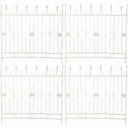 CLP Lot de 4 Treillis de jardin Mangold Crème antique - 320332 CLP Lot de 4 Treillis de jardin Mangold Crème antique - 320332