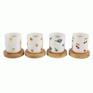 Coffret de 4 tasses et sous-tasses Bellanova10 cl - Blanc Rond Porcelaine Table Passion 8.00x8.00 cm - blanc porcelaine 3106232961137 Coffret de 4 tasses et sous-tasses Bellanova10 cl - Blanc Rond Porcelaine Table Passion 8.00x8.00 cm - blanc porcelaine 3106232961137
