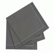 FHC evolupack FHC - 100Pcs - Serviette de table coton gris 400x395mm - gris textile 210SVCC40GY FHC evolupack FHC - 100Pcs - Serviette de table coton gris 400x395mm - gris textile 210SVCC40GY