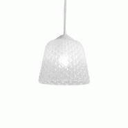 Gea Luce Diffuseur En Verre Blanc Pour Suspension - Finition Dégradée Transparente, Design Décoratif, Culot E27 (Grand Verre) D.25X21,5 - ALICE V/G