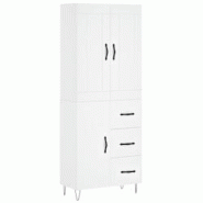 Helloshop26 - Buffet bahut commode armoire meuble de rangement organisateur cuisine salle de séjour salon haut 69,5 x 34 x 180 cm 02_0032672 - 300021_0