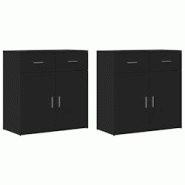 Helloshop26 - Buffet bahut commode armoire meuble de rangement organisateur cuisine salle de séjour salons lot de 2 79 x 38 x 80 cm 02_0036926 - 3000 Helloshop26 - Buffet bahut commode armoire meuble de rangement organisateur cuisine salle de séjour salons lot de 2 79 x 38 x 80 cm 02_0036926 - 3000