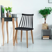 Lot de 4 chaises scandinaves Houlgate Noir - noir 3327480035825 Lot de 4 chaises scandinaves Houlgate Noir - noir 3327480035825