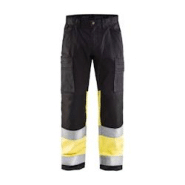 Pantalon artisan haute visibilité +STRETCH noir|jaune T.44 Blaklader - 44 polyester 7330509539859 Pantalon artisan haute visibilité +STRETCH noir|jaune T.44 Blaklader - 44 polyester 7330509539859