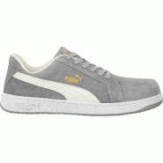 PUMA SAFETY Chaussures de sécurité basses ICONIC SUEDE LOW S1PL ESD FO HRO SR -  gris 39 - 39 gris multi-matériau 4051428109260
