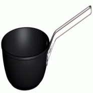 RISOLI' sauteuse professional fonte d'aluminium haute epaisseur-INDUCTION   cm 24 manche acier 1810 avec 2 rivets - aluminium OP104HTIN/24