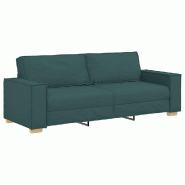 VidaXL Canapé Vert foncé 220 x 80 x 84 cm tissu Modèle AbriHiver 46 - 4104995