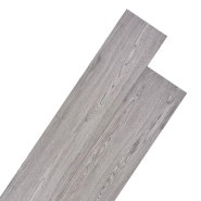 Vidaxl planches de plancher pvc non auto-adhésif 5,26m² 2mm gris foncé 245168