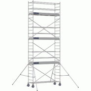 Échafaudage roulant aluminium DOCKER 85 version lisses - Hauteur de travail : 7,90 m - DUARIB - 7125060 Échafaudage roulant aluminium DOCKER 85 version lisses - Hauteur de travail : 7,90 m - DUARIB - 7125060