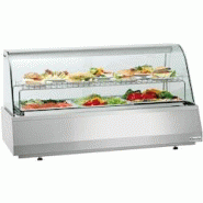 Bartscher Vitrine réfrigérée 3 x GN 1/1, verre bombé, 460 W - 230 V MONO - 405057 Bartscher Vitrine réfrigérée 3 x GN 1/1, verre bombé, 460 W - 230 V MONO - 405057