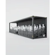 Cargo Tribune grand format robuste et accessible pour les grands événements sportifs, concerts ou festivals - 40HC