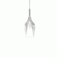 Gea Luce Ofelia S/12 Mini Suspension En Verre Borosilicate Transparent Avec Raccordement E27 Et Câble De 3 Mètres Pour Intérieur - Gealuce - transp