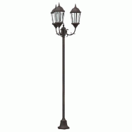 Helloshop26 - Lumière de jardin vintage design extérieur éclairage efficace 57 x 49 x 241 cm en aluminium bronze 02_0058415 - aluminium 3000240580079