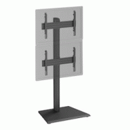 KIMEX Support TV sur pied - 2 écrans 40''-65'' Hauteur 175cm à poser noir - noir 3700685425873 KIMEX Support TV sur pied - 2 écrans 40''-65'' Hauteur 175cm à poser noir - noir 3700685425873