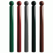 Lot de 5 Potelets à mémoire de forme - Boule - Diam 76 mm - RAL STANDARD