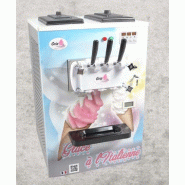 Machine à glace soft de comptoir à poser - 2 parfums + 1 mélange - Made in France - 180 portions/h Machine à glace soft de comptoir à poser - 2 parfums + 1 mélange - Made in France - 180 portions/h