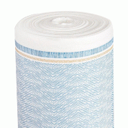 Nappe 'Like Linen- azur' 70 G/M2 1,20x25m blanc/bleu Spunlace_0