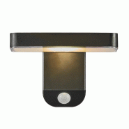 Nordlux Applique murale RICA Square Solar Matière plastique Noir, H.12 - IP44 - SolarLed / Extérieur - noir plastique 5704924004797