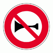 Panneau B16 - Signaux sonores interdits
