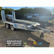 Remorque Porte-engin IFOR WILLIAMS - GH126 - PTAC : 3500 kg - 366 x 184 cm - PAN COUPÉ - Double essieu