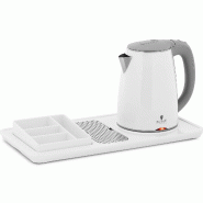 Royal Catering - Royal Catering RC-HKS02 Plateau de courtoisie hôtel Avec compartiments pour café et thé 1,2 l 1800 W Inox Blanc Plateau de - blanc